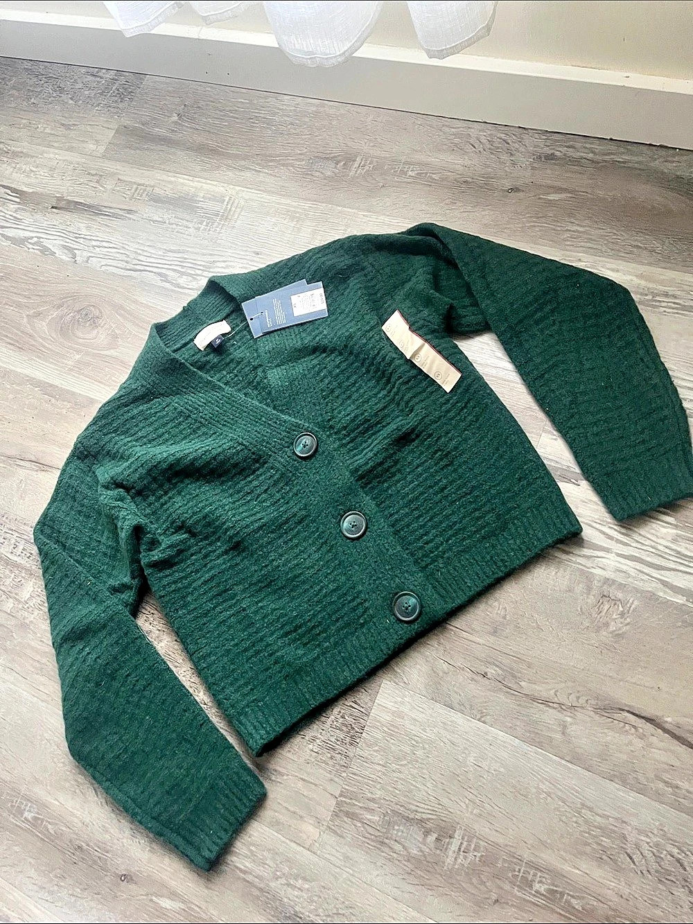Universal Thread Women's Wool Cardigan in Green Size XS NWT